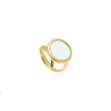 Anello da donna Aquaforte Le Chicche con pasta vitrea acquamarina 16mm