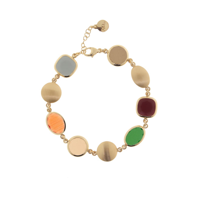 Women's bracelet Aquaforte Coriandoli Veneziani with multi-coloured and multi-shaped glass beads