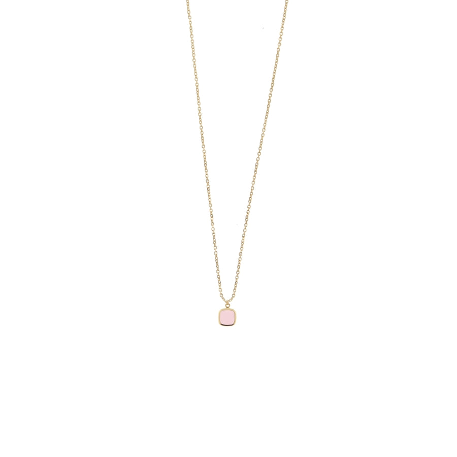 Collana da donna Aquaforte con pendente quadrato