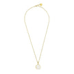 Collana Tonde Reverse con pendente in pasta vitrea bianca