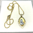 collana con madonna in oro 18 kt