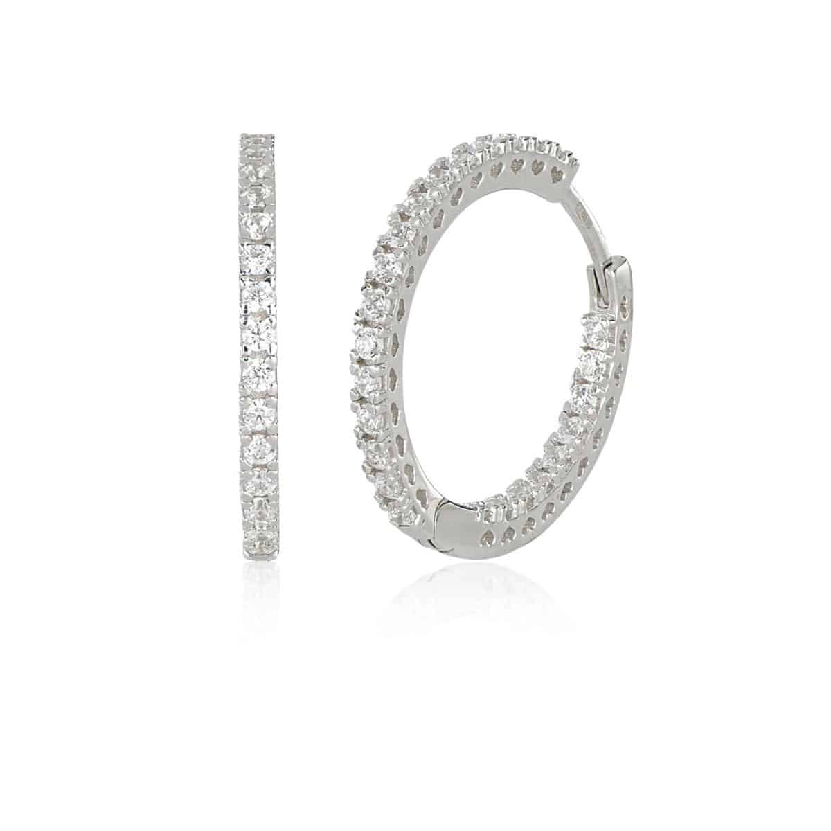 Orecchini da donna Artlinea in argento con zirconi