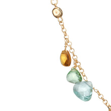Collana da donna Dvccio Positano in Argento 925 Oro 24kt con Cristalli Multicolor