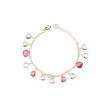 Bracciale da donna Capri in Argento 925 Laminato in oro puro 24kt con cristalli naturali