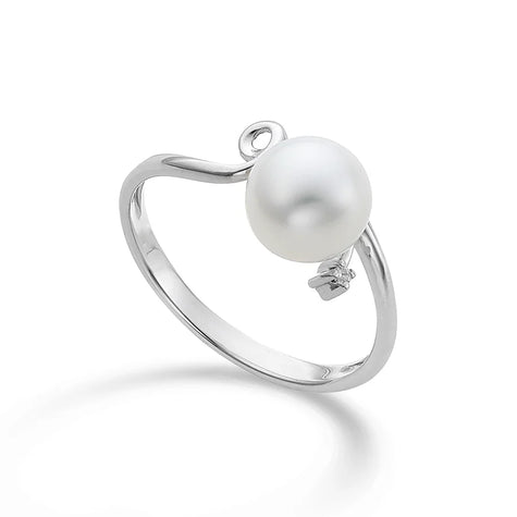 Anello da donna Mikiko in Oro 18kt e Perla Fresh water