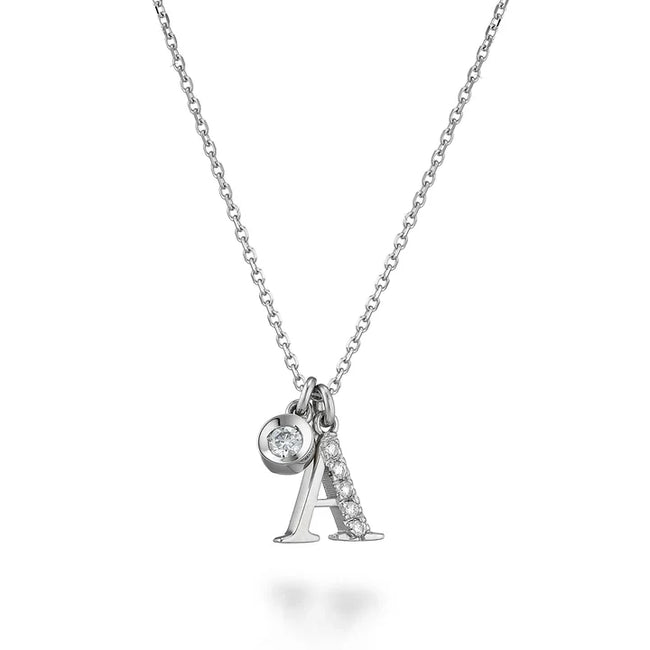 Collana Golay da donna in Oro 18kt Lettera A