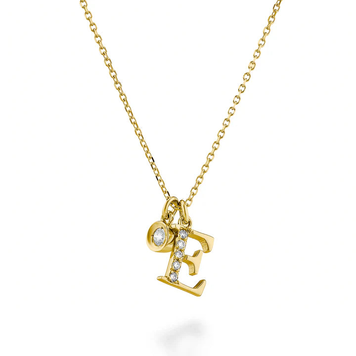 Collana Golay da donna in Oro 18kt Lettera E