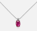 Collana da donna Mikiko in Oro 18kt varietà rubino ovale
