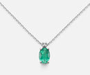 Collana da donna Mikiko in Oro 18kt varietà smeraldo ovale