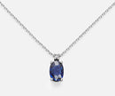 Collana da donna Mikiko in Oro 18kt zaffiro ovale