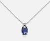 Collana da donna Mikiko in Oro 18kt zaffiro ovale