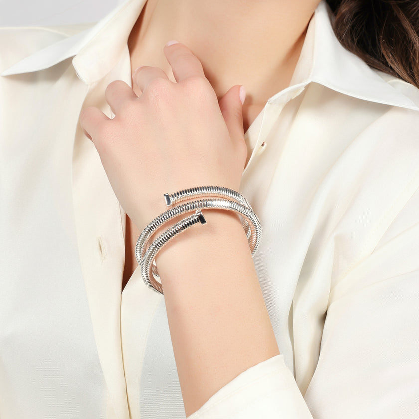 Women's bracelet Unoaerre Tubogas three turns