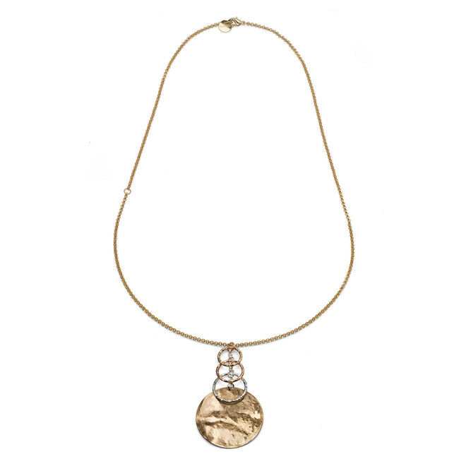Collana pendente da donna Unoaerre tre colori