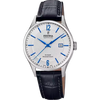 Orologio da uomo Festina Swiss Made argento con cinturino in pelle