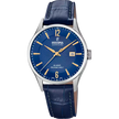 Orologio da uomo Festina Swiss Made blu con cinturino in pelle