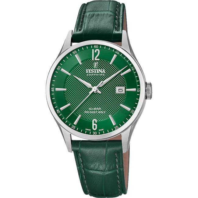 Festina Swiss Made Watch F20007/5 Green