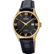 Orologio da uomo Festina Swiss Made nero con cinturino in pelle