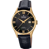 Orologio da uomo Festina Swiss Made nero con cinturino in pelle