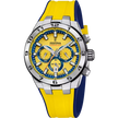 Orologio da uomo Festina Chrono Bike giallo con cinturino in gomma