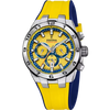 Orologio da uomo Festina Chrono Bike giallo con cinturino in gomma