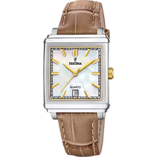 Orologio da donna Festina Beige con cinghia in pelle