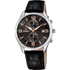 Orologio da uomo Festina Timeless Chronograph nero con cinturino in pelle