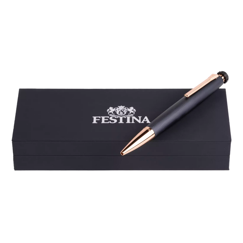 FESTINA PEN CHROME ROSE GOLD AND BLUE FWS4103/N CHRONO BIKE