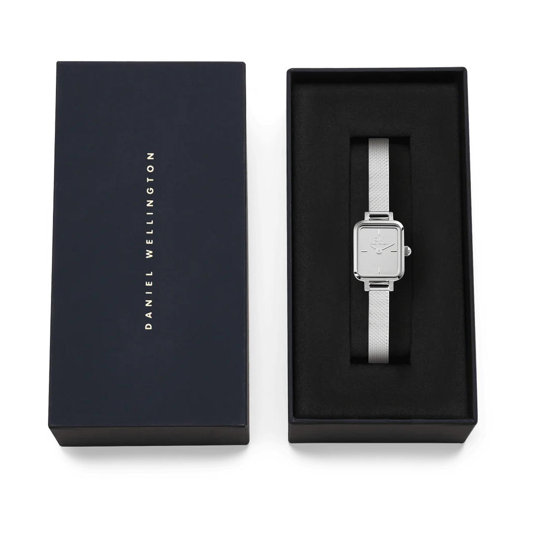 Orologio Daniel Wellington da donna Quadro Mini Reflection Silver DW00100800