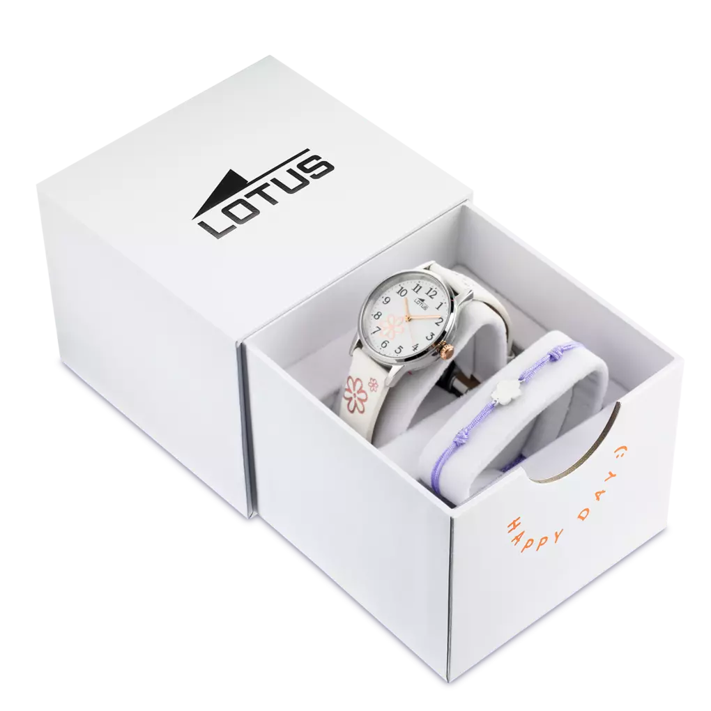 Lotus Junior Collection Watch 18863/1 white leather strap