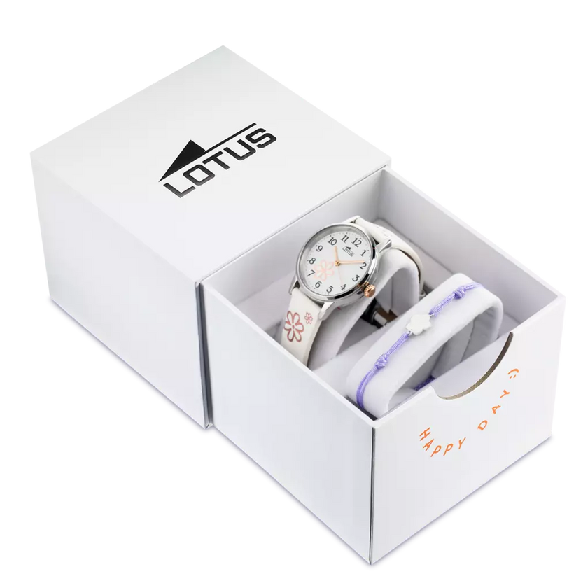 Lotus Junior Collection Watch 18863/1 white leather strap