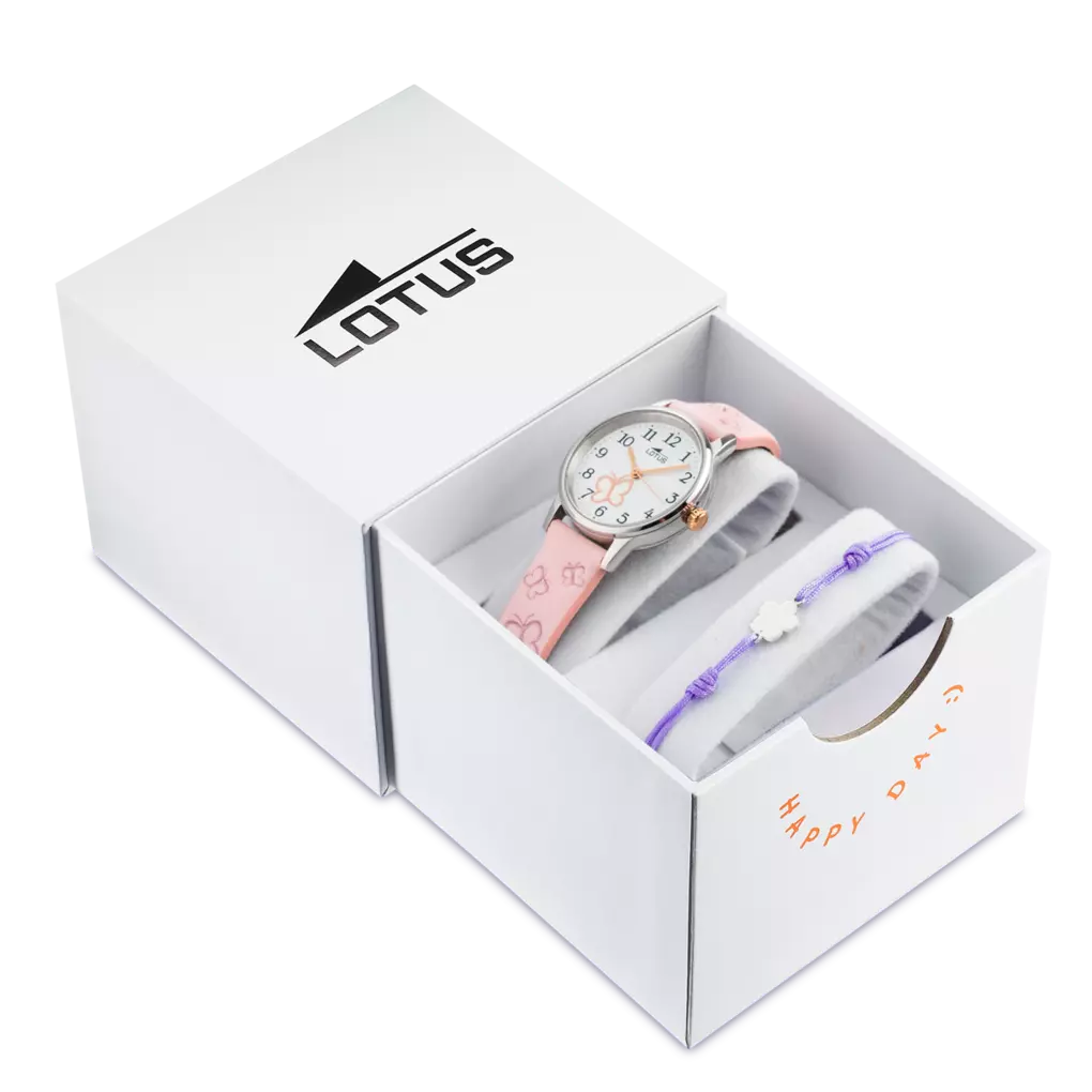 Lotus Junior Collection 18864/2 Pink Leather Strap Watch
