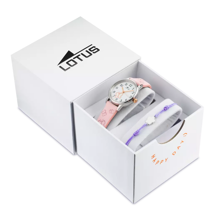 Lotus Junior Collection 18864/2 Pink Leather Strap Watch