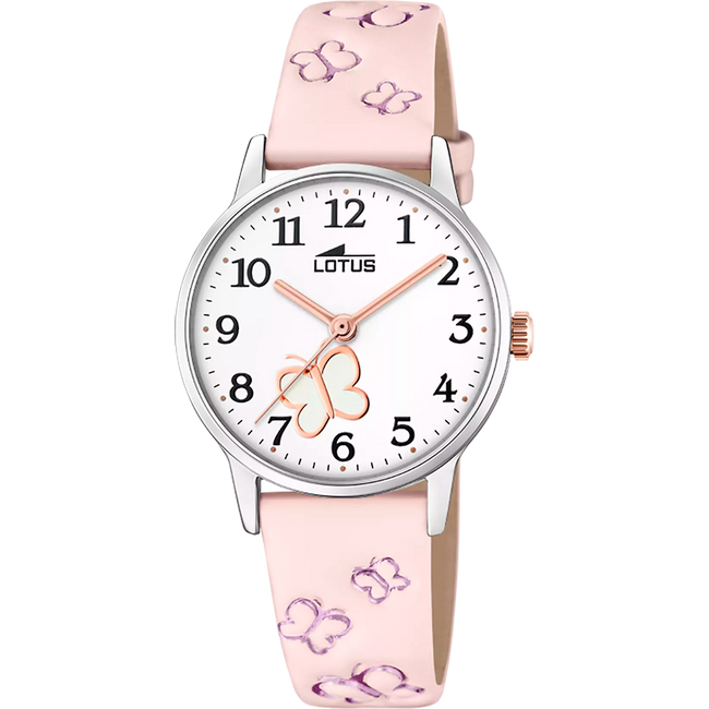 Lotus Junior Collection 18864/2 Pink Leather Strap Watch