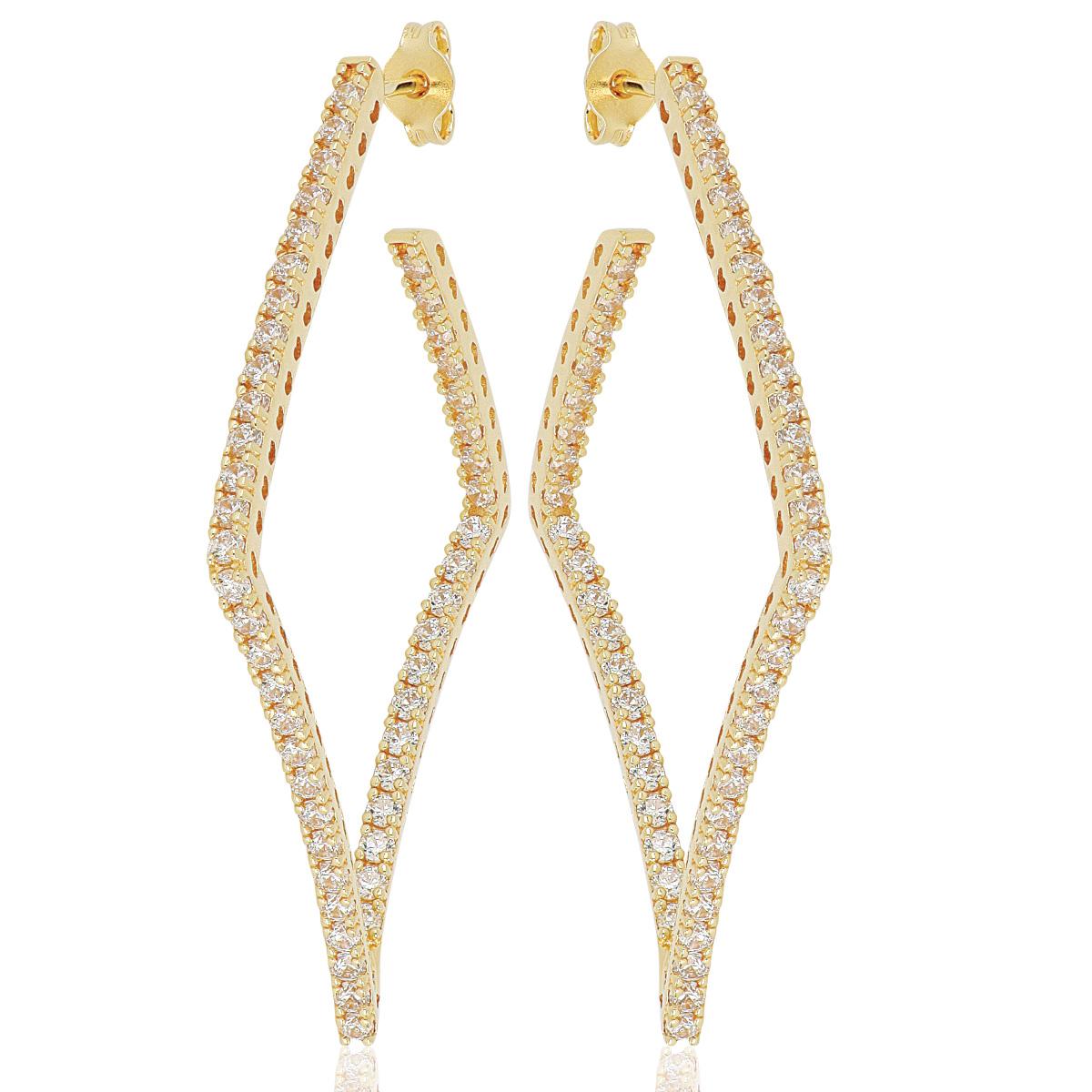 Orecchini da donna Arftlinea in argento con zirconi