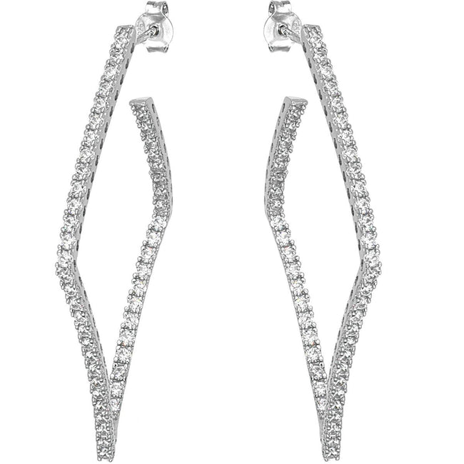 Orecchini da donna Artlinea in argento con zirconi