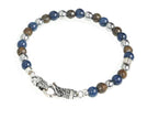 Bracciale da uomo Gerba bronzite e agata blu MOSCH05