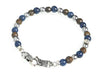 Bracciale da uomo Gerba bronzite e agata blu MOSCH05