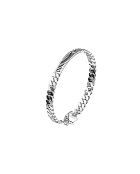 Bracciale Bikkembergs Uomo Acciaio e Diamanti