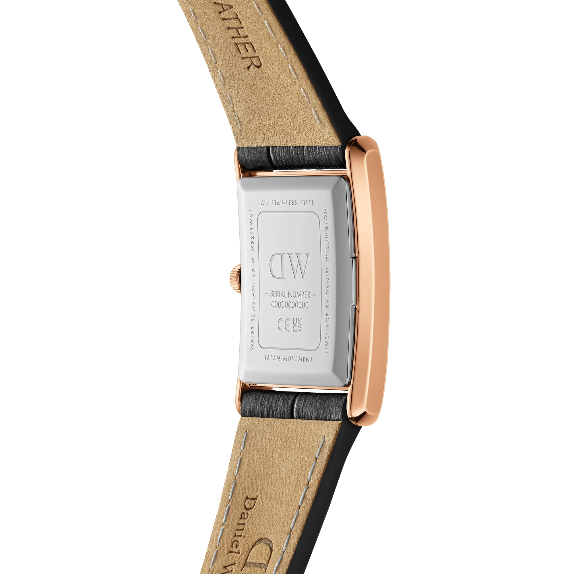 Orologio Daniel Wellington Bound Black Crocodile Rose Gold