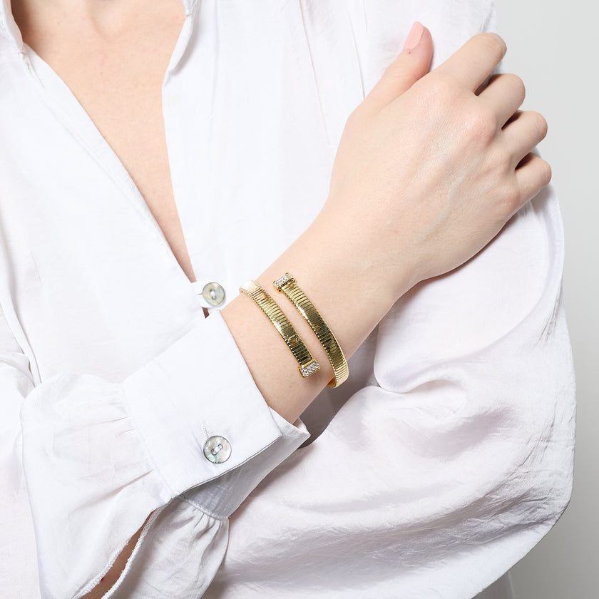 Bracciale da donna tubogas con zirconi Unoaerre