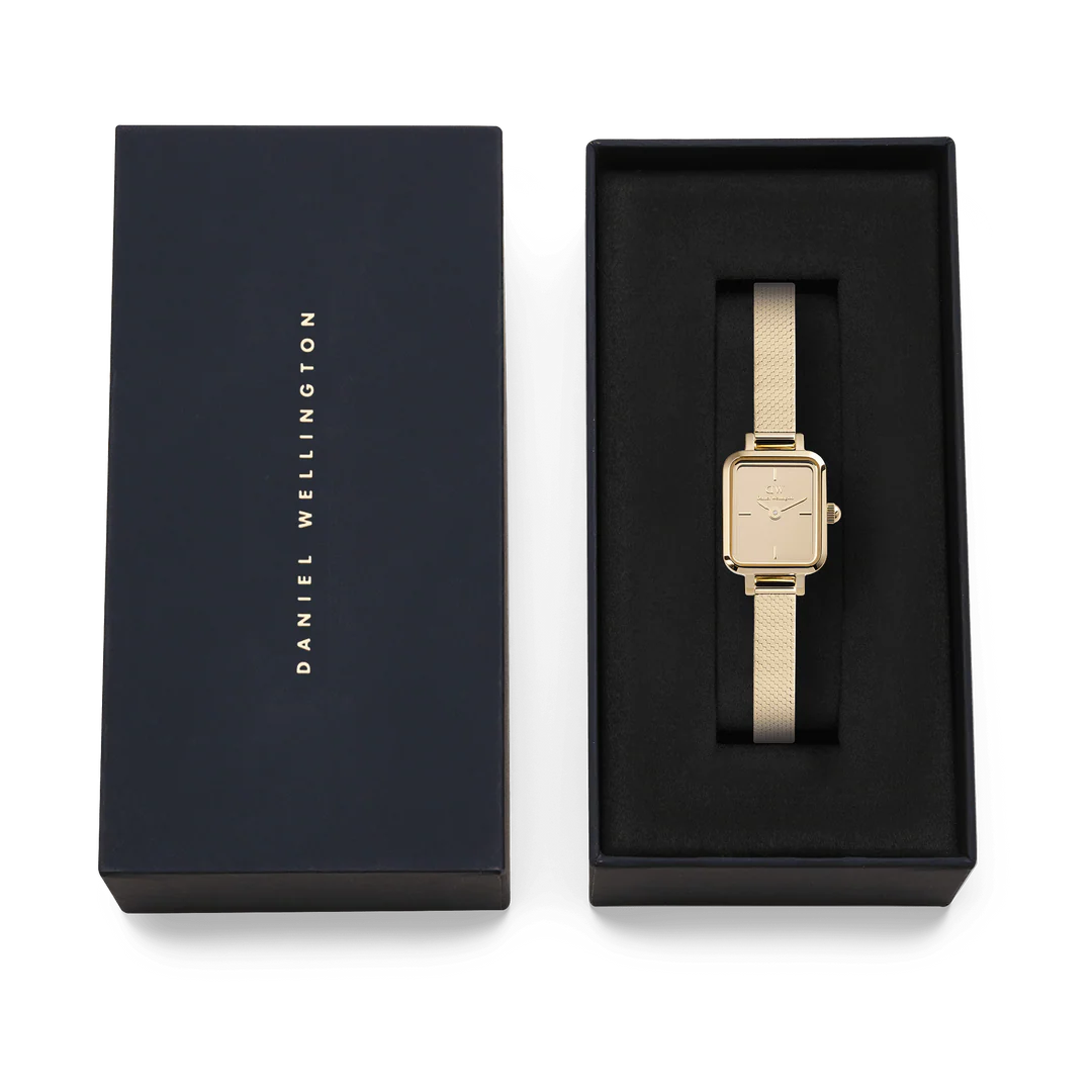 Orologio da donna Daniel Wellington Quadro Mini Reflection Gold DW00100801