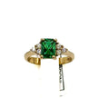 Anello Zirconi Verde Fioroni