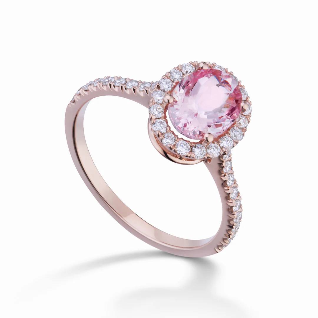 Anello Kunzite Ovale