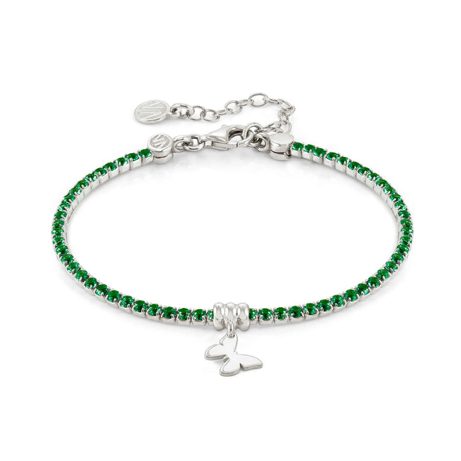 Bracciale Chic&Charm Farfalla e Zirconi Verdi