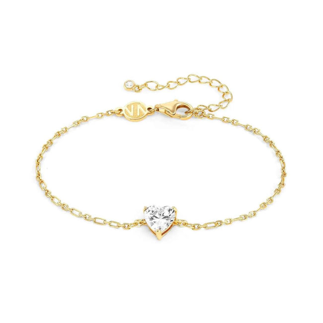 Bracciale Sweetrock Argento Cuore Bianco